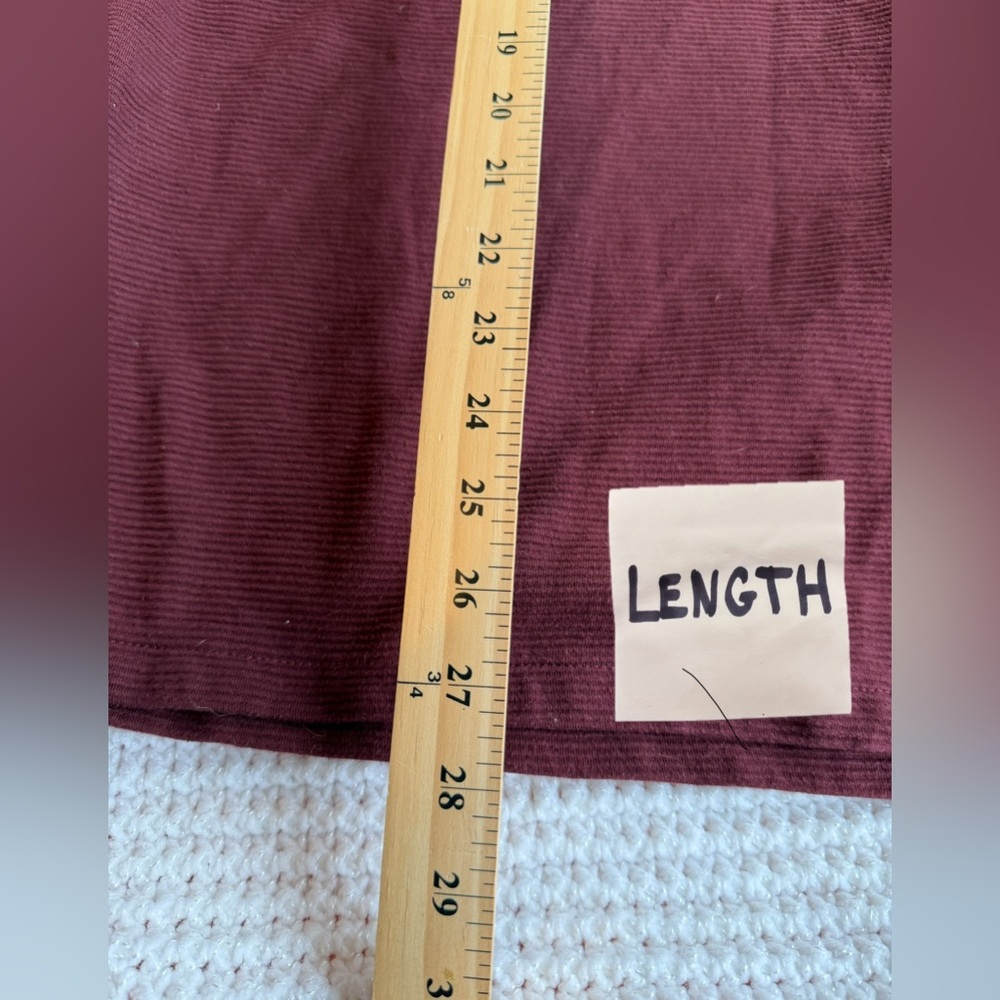 Hedge Men's Pullover Maroon Long Sleeve Shirt Size - Picture 9 of 9